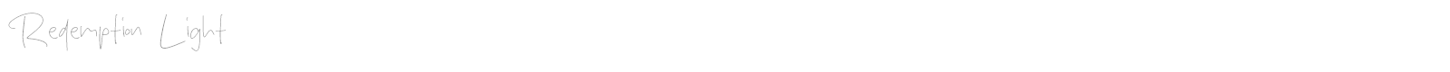 Redemption Light font preview
